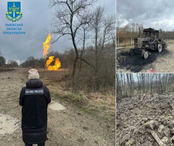 Фото з місця ракетних ударів по Львівщині / © Прокуратура Львівської області